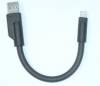 Flexible Arm USB 2 A male to Lighting 20cm for iOs Devices Black FLXC-IOS-BLK (OEM)